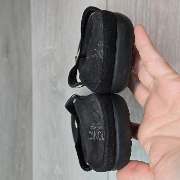 Vionic Women Selena w Orthaheel Thong Leather Hair Sandals Slide shoes sz 8 - Picture 5 of 9